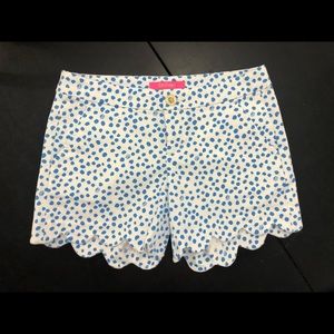 Lilly Pulitzer size 0 scalloped buttercup shorts
